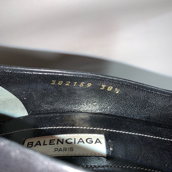 BALENCIAGA size 38.5 KNIFE wedge heel PUMPS - Picture 3 of 10